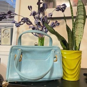 Baby blue vintage bag